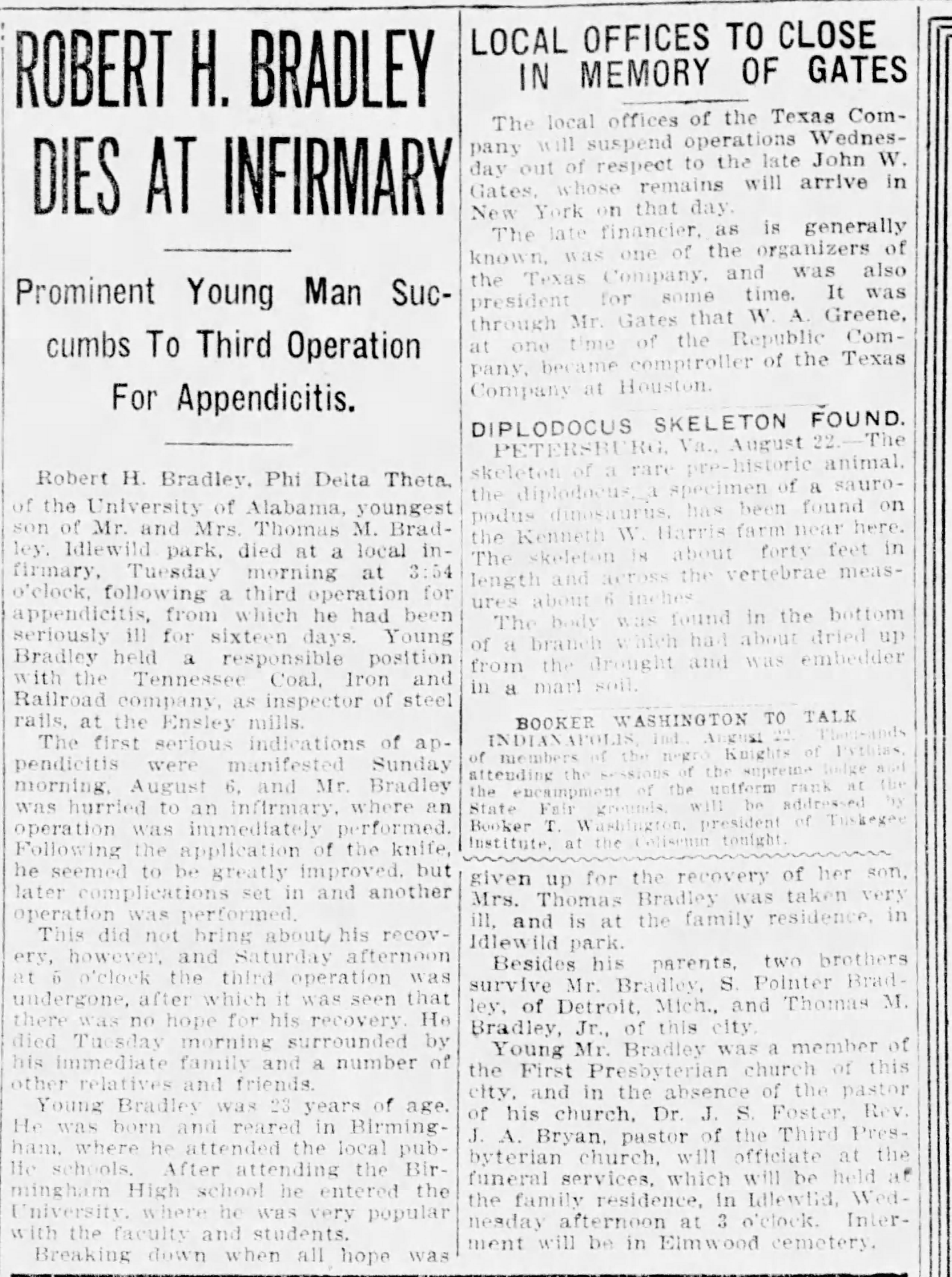 Robert H. Bradley obituary